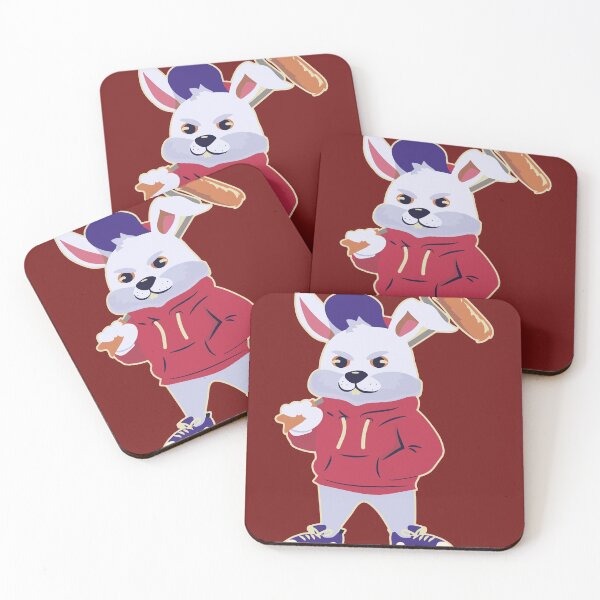 Item preview, Cute Hipster Rabbit with Paint Roller designed and sold by SLAG-Creative.