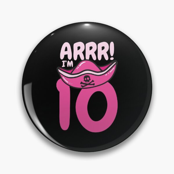 Item preview, 10th Birthday Pirate Ten Years Old designed and sold by CreativeGiftShp.