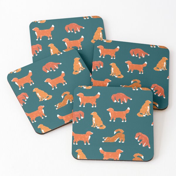 Item preview, Artsy Abstract Tollers - Teal designed and sold by BlossomCreative.