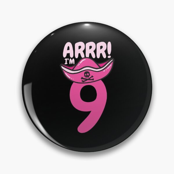 Item preview, 9th Birthday Pirate Nine Years Old designed and sold by CreativeGiftShp.