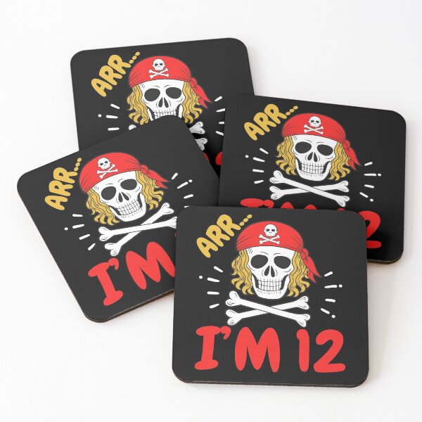 Item preview, 12th Birthday Pirate Crossbones Twelve Years Old designed and sold by CreativeGiftShp.