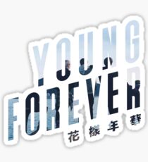 Pegatina BTS Young Forever Logotipo