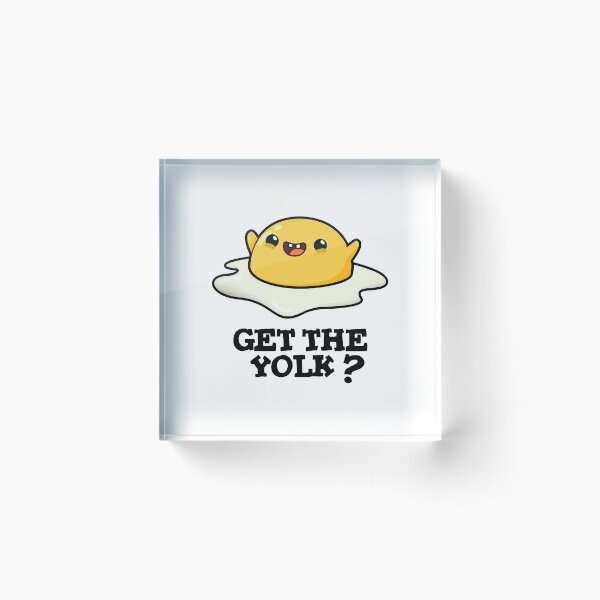 Item preview, Get The Yolk Funny Egg Joke Puns  designed and sold by punnybone.