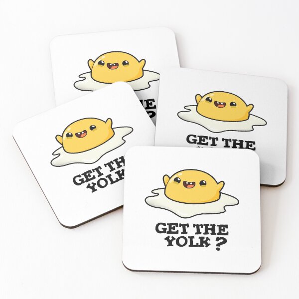 Item preview, Get The Yolk Funny Egg Joke Puns  designed and sold by punnybone.