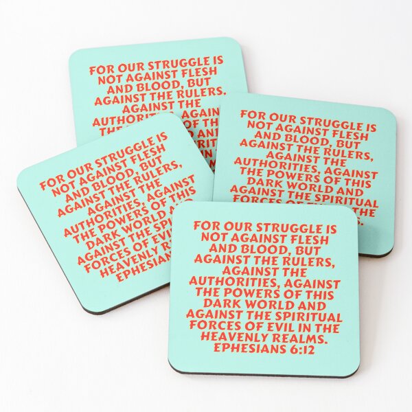 Item preview, Bible Verse Ephesians 6:12 designed and sold by Prayingwarrior.