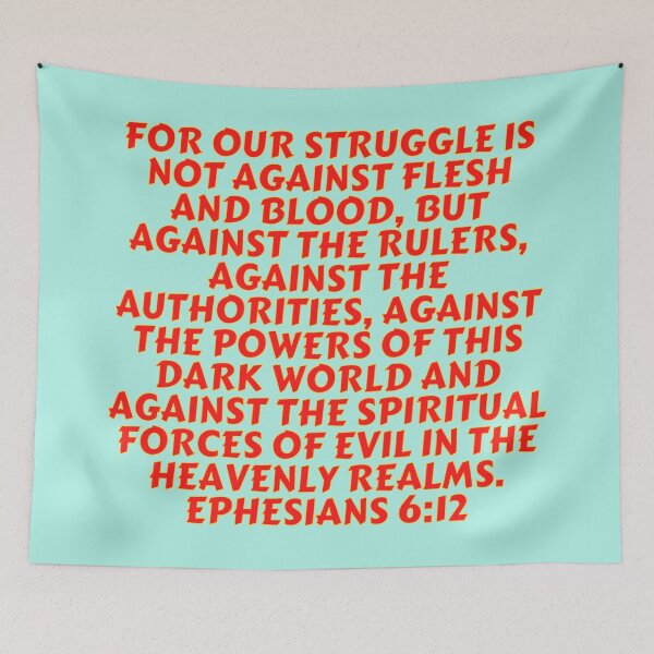 Item preview, Bible Verse Ephesians 6:12 designed and sold by Prayingwarrior.