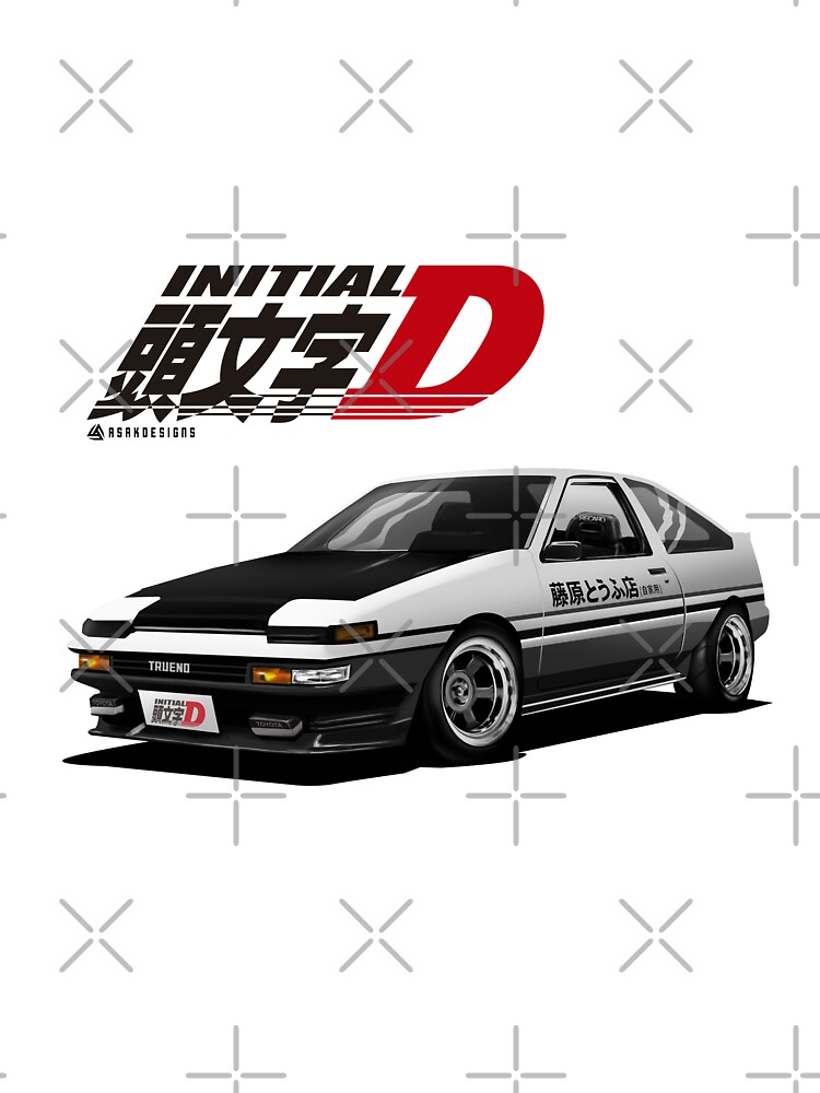 Initial D: Stage 1 Chibi Car Poster Print - First Stage