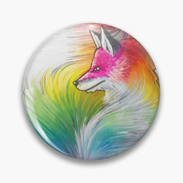 Item preview, Rainbow Fox Flow designed and sold by Stevia Illustrations.