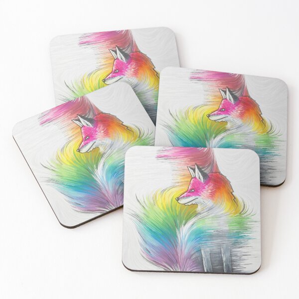Item preview, Rainbow Fox Flow designed and sold by Stevia Illustrations.