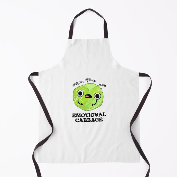 Item preview, Emotional Cabbage Funny Veggie Puns designed and sold by punnybone.