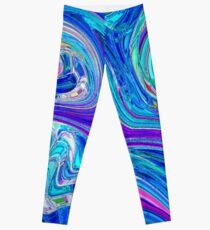 Lavander Paint Swirl Leggings