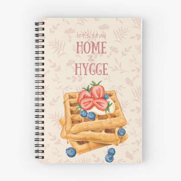 Item preview, Let's Stay Home and Hygge Hyggelig Desert Cake Waffel Lettering Quote Cozy Calm Relax Buttercream Color designed and sold by Alexander Wingate.