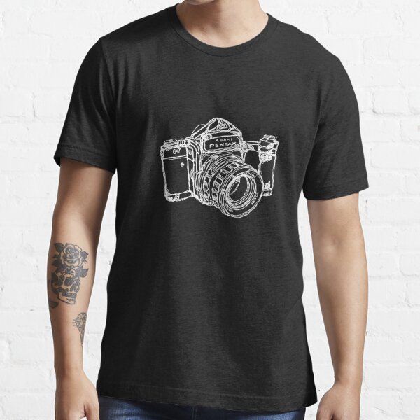 Pentax 6X7 Medium Format Camera WHITE INK Essential T-Shirt