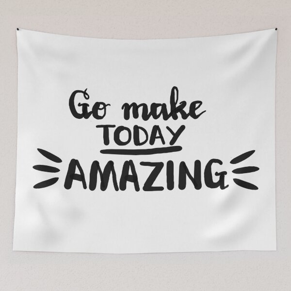Item preview, Go make today amazing: handdrawn inked calligraphy fancy hand writing  designed and sold by leiriin.