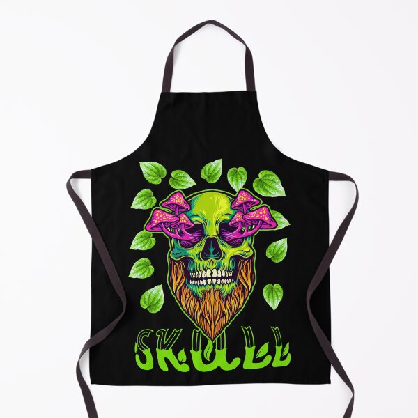 Item preview, Neon Green Bearded Skull designed and sold by Astralia.