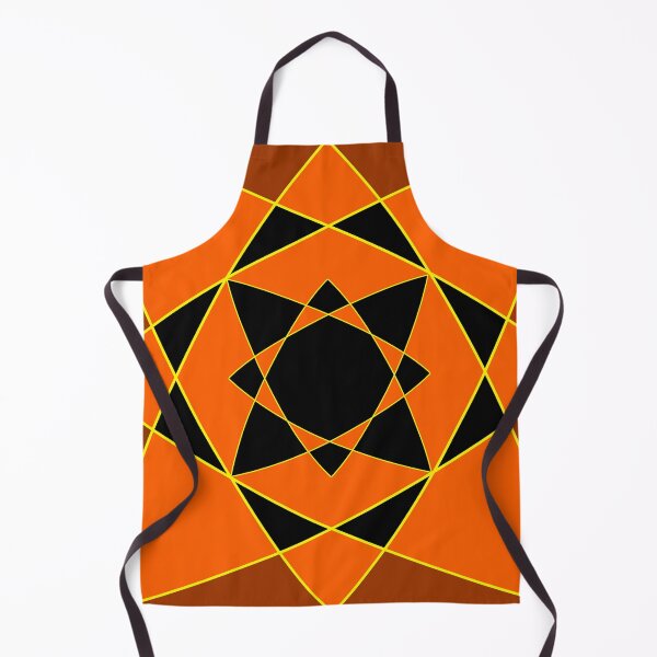 Item preview, Orange and Black Flower Star Pattern Design designed and sold by Carbonbubble.