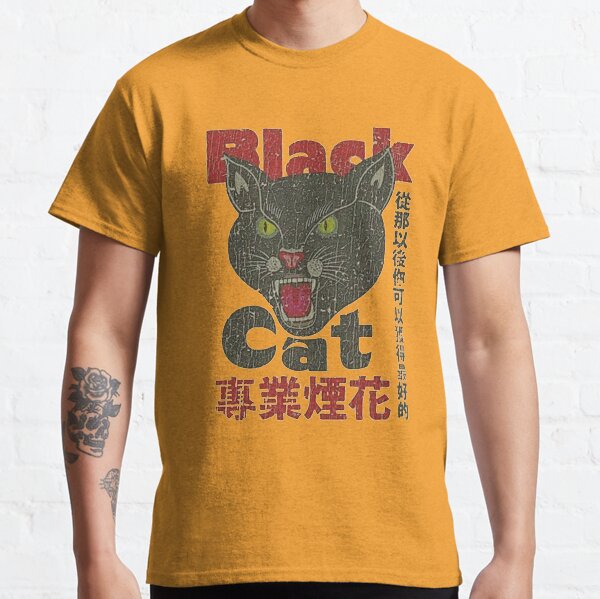 black cat t shirt uk