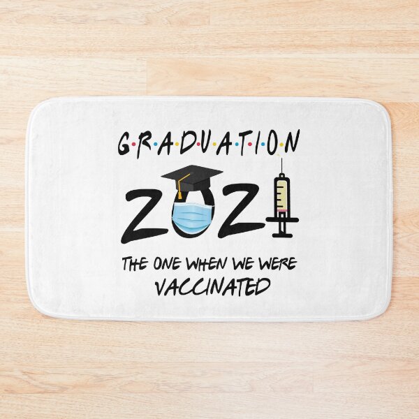 Item preview, Graduation 2021 The One When We Were Vaccinated Funny Coffee Mug Shirt Mask Artwork Clock Gift Pandemic Design designed and sold by niftyhub.