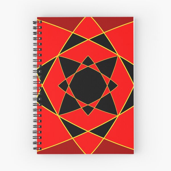 Item preview, Red and Black Flower Star Pattern Design designed and sold by Carbonbubble.
