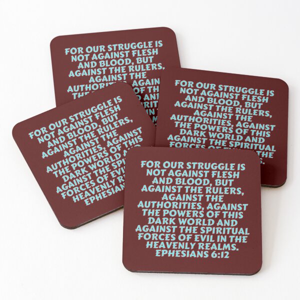 Item preview, Bible Verse Ephesians 6:12 designed and sold by Prayingwarrior.