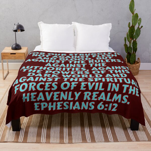 Item preview, Bible Verse Ephesians 6:12 designed and sold by Prayingwarrior.