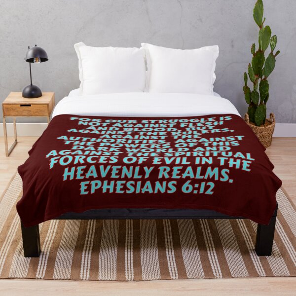 Artikelvorschau, Bibelvers Epheser 6:12 entworfen und verkauft von Prayingwarrior.
