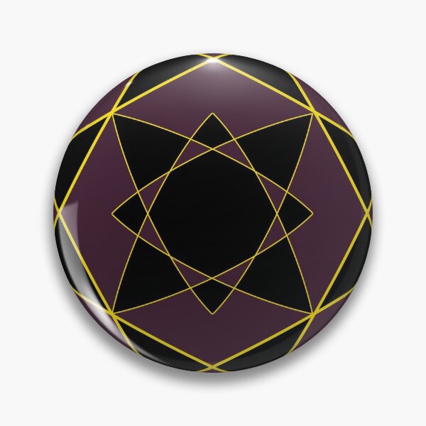 Item preview, Dark Violet and Black Flower Star Pattern Design designed and sold by Carbonbubble.