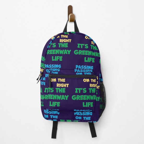 Item preview, PASSING ON THE LEFT PASSING ON THE RIGHT IT'S THE GREENWAY LIFE designed and sold by AliCatOriginals.
