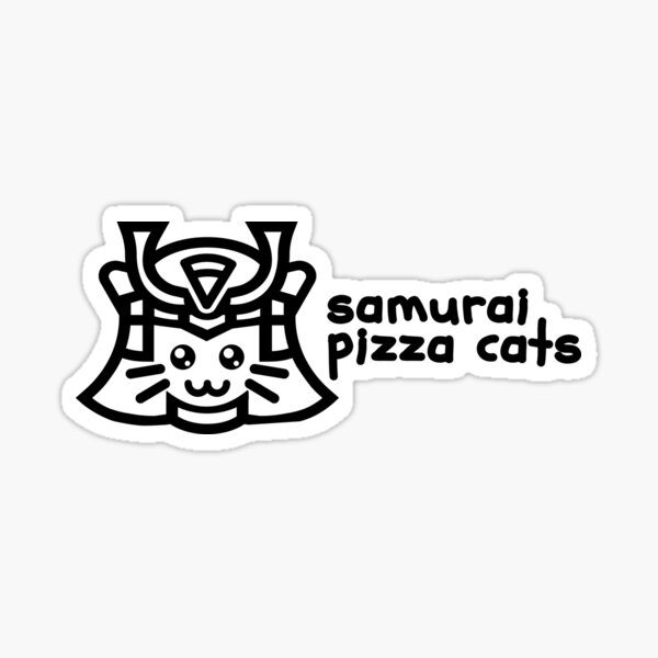 Samurai Pizza Cat Pegatina