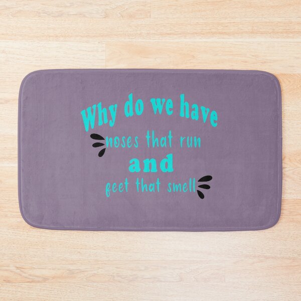 Item preview,  Fuuny English Why do we have noses that run and feet that smell ,gift idea for lovers english designed and sold by Mac Store.