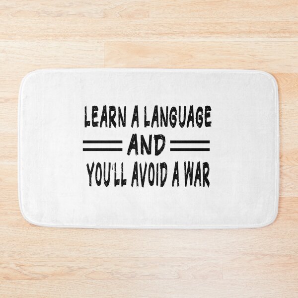 Item preview, Fuuny English Learn a language, and you’ll avoid a war,gift idea for lovers english designed and sold by Mac Store.