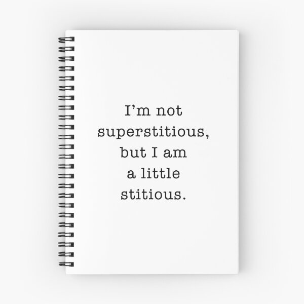 Item preview, I’m not superstitious, but I am a little stitious. designed and sold by corbrand.