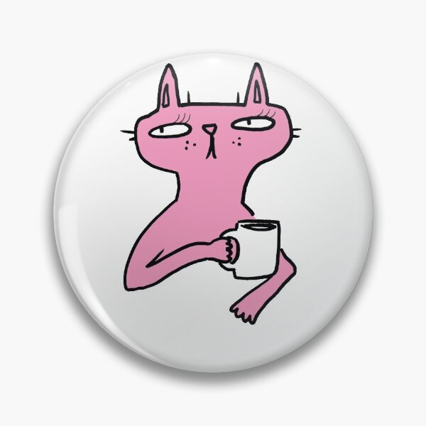 Item preview, Disinterested Café Kitty designed and sold by sourbuddy.