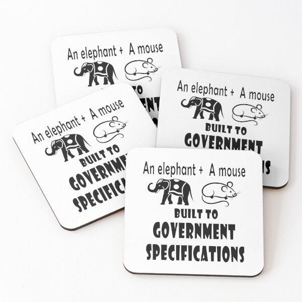 Item preview, Fuuny elephant An elephant: A mouse built to government specifications ,gift idea for lovers elephant animal designed and sold by Mac Store.
