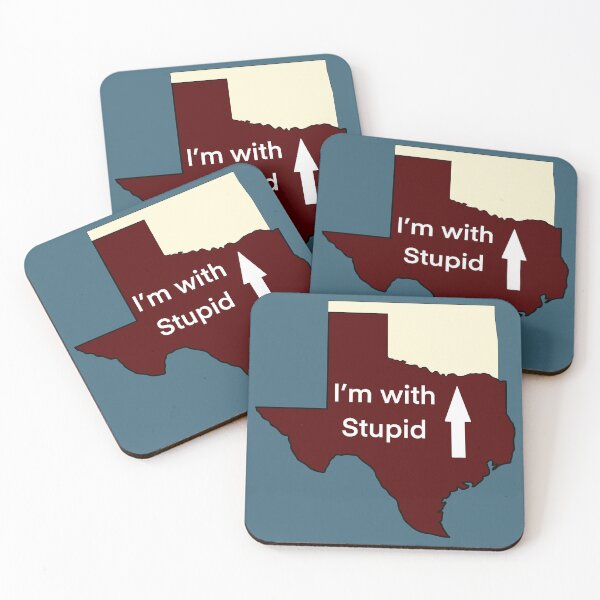 Item preview, Texas TX Oklahoma OK Im With Stupid designed and sold by Lartheviking.