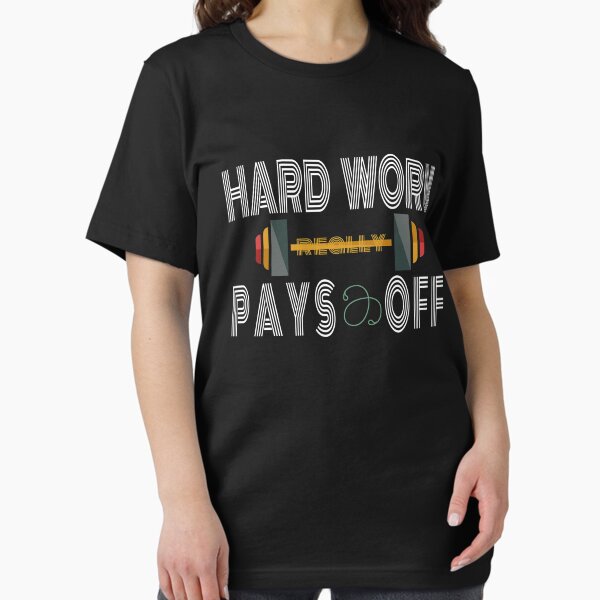 Artikel-Vorschau von Gewichtheben Bodybuilding Fitness | Zahlt sich aus Shirt | Workout Gym Tees | Harte Arbeit zahlt sich wirklich aus, designt und verkauft von hanlynstyle.