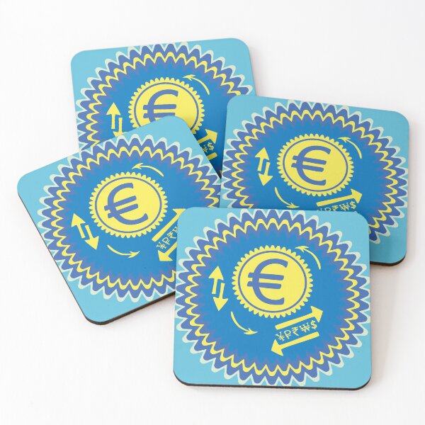 Item preview, Euro Money Crypto Finance Stock Market Icon Sign Foreign Exchange designed and sold by WizardsWorld.