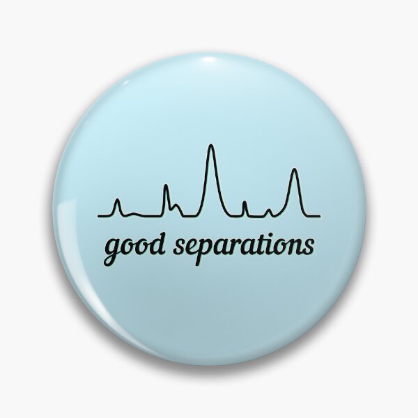 Item preview, Good Separations - Black and Teal, Light Background designed and sold by Artsy-Chemist.