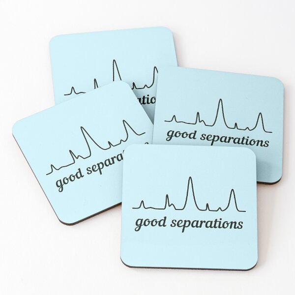 Item preview, Good Separations - Black and Teal, Light Background designed and sold by Artsy-Chemist.