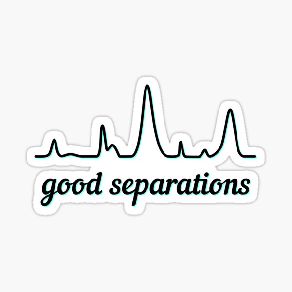 Item preview, Good Separations - Black and Teal, Light Background designed and sold by Artsy-Chemist.
