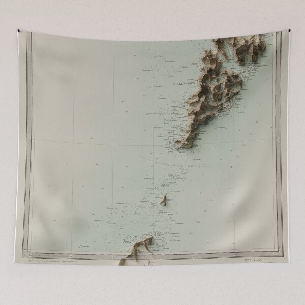 Item preview, Lofotodden Relief Map (1936) - 3D Render designed and sold by Henrik Gulliksen Schüller.