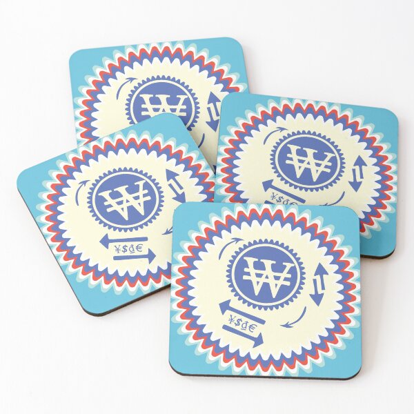 Item preview, Korean Won Dollar Money Crypto Finance Stock Market Icon Sign Foreign Exchange designed and sold by WizardsWorld.
