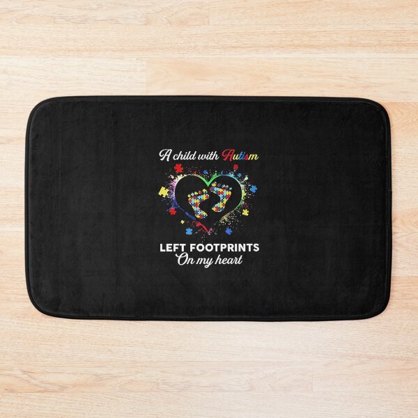 Item preview, A Child With Autism Left Footprints On My Heart designed and sold by OlgaGTrentino.