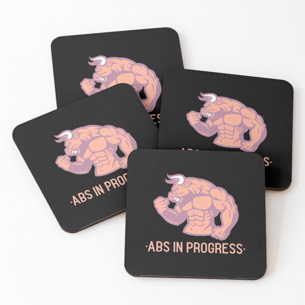 Item preview, Abs In Progress - Six Pack Abs - Fitness Apparel designed and sold by greenchimp.