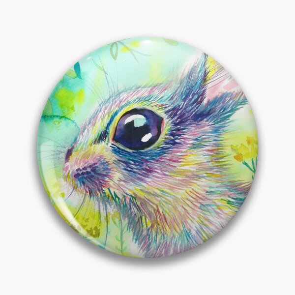 Item preview, Rainbow hare watercolor designed and sold by orangerinka.