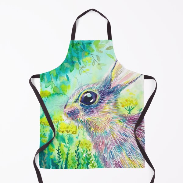Item preview, Rainbow hare watercolor designed and sold by orangerinka.