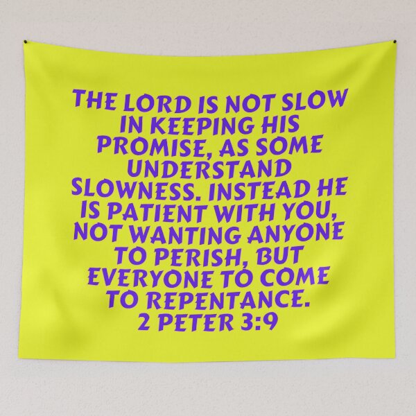 Item preview, Bible Verse 2 Peter 3:9 designed and sold by Prayingwarrior.