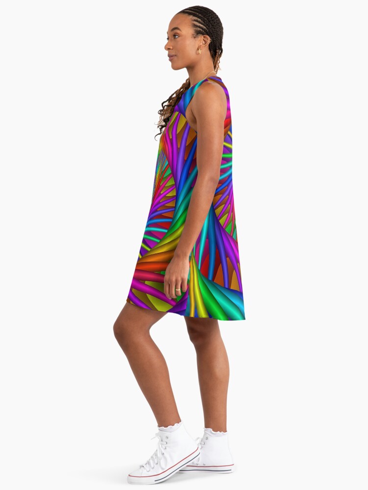 Rainbow Psychedelic Spiral Fractal " A-Line Dress for Sale by KittyBitty1 | Redbubble Rainbow Psychedelic Spiral Fractal " A-Line Dress for Sale by KittyBitty1 | Redbubble