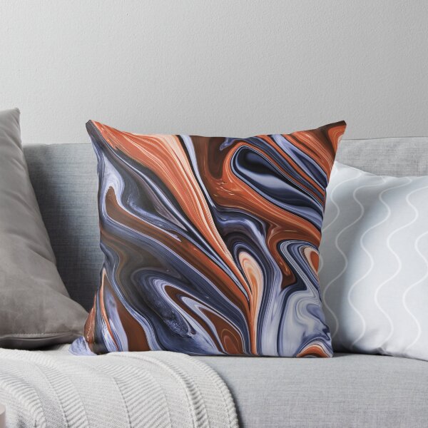 Item preview, Blue & Orange Marble designed and sold by Flydea.