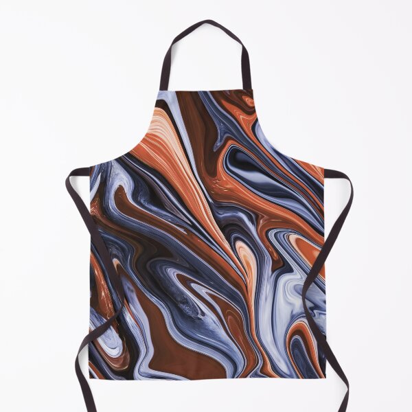 Item preview, Blue & Orange Marble designed and sold by Flydea.